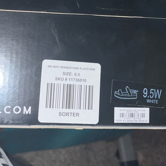 Torrid White/Silver Bling Platform Sandal - Picture 6 of 6